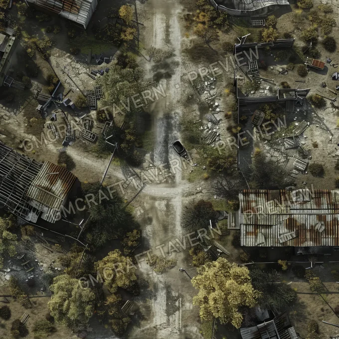 Aperçu de la battlemap Abandonned Mil Battlemap Fal