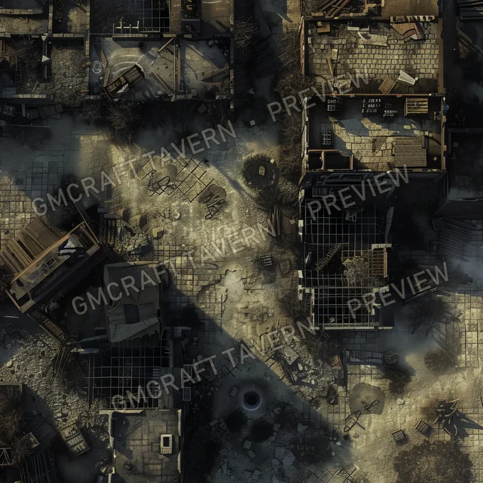 Aperçu de la battlemap Abandonned Mil Battlemap Fal
