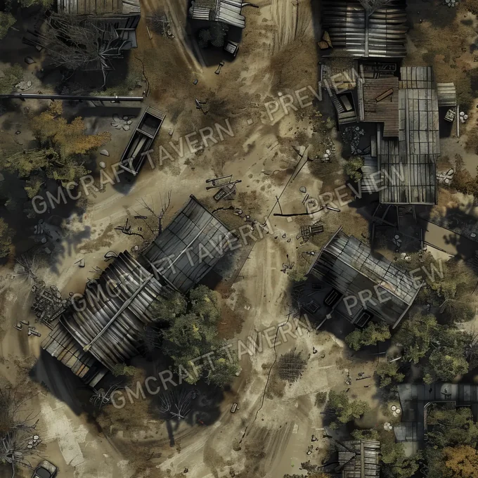 Aperçu de la battlemap Abandonned Mil Battlemap Fal