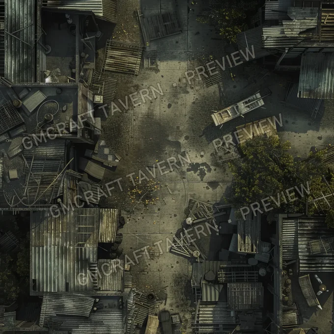 Aperçu de la battlemap Abandonned Old Mov