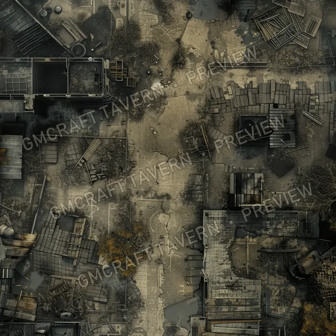Aperçu de la battlemap Abandonned Old Mov