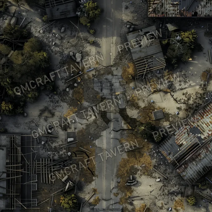 Aperçu de la battlemap Quarantine Zone Battlemap Fa