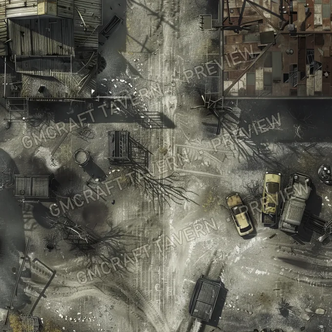 Aperçu de la battlemap Quarantine Zone Battlemap Fa