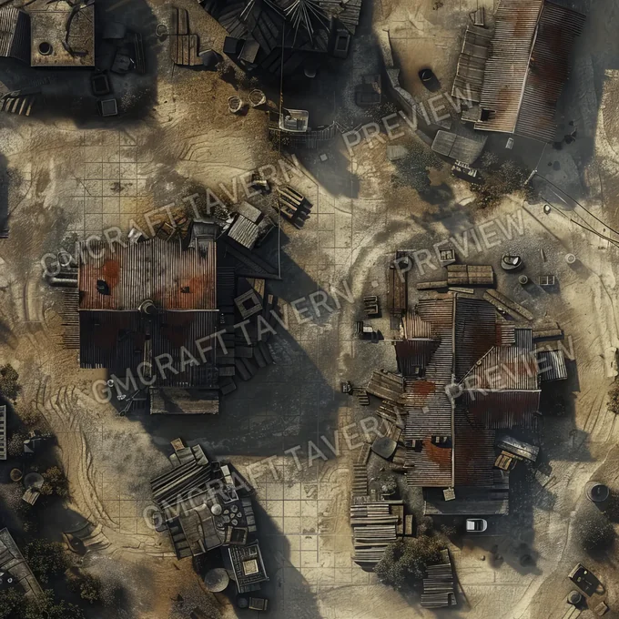 Aperçu de la battlemap Quarantine Zone Battlemap Fa