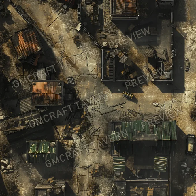 Aperçu de la battlemap Quarantine Zone Battlemap Fa