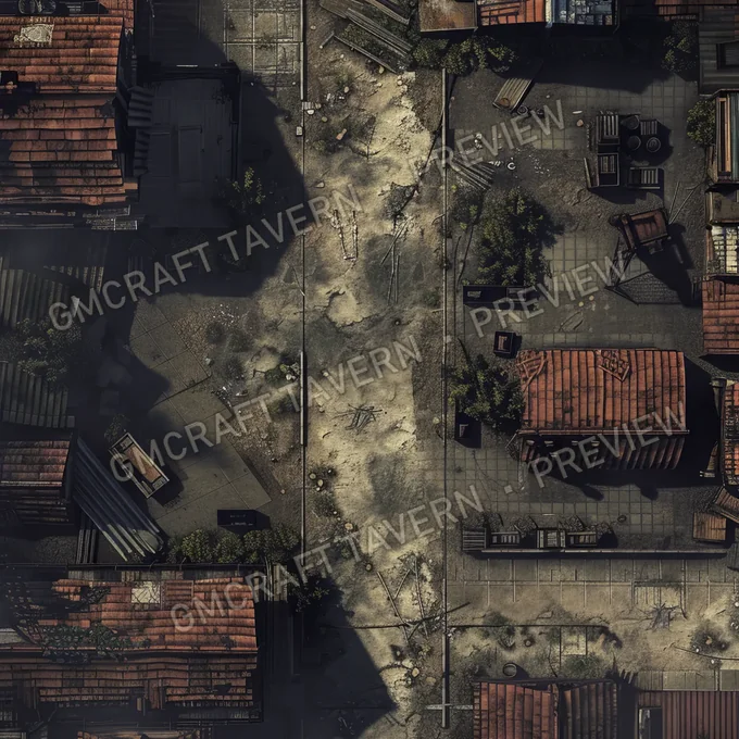Aperçu de la battlemap Quarantine Zone Battlemap Fa