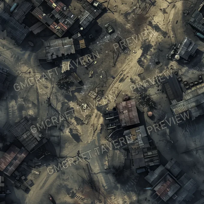 Aperçu de la battlemap Quarantine Zone Battlemap Fa