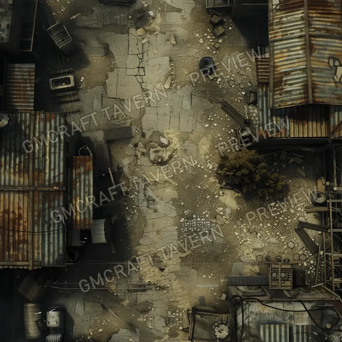 Aperçu de la battlemap Quarantine Zone Battlemap Fa