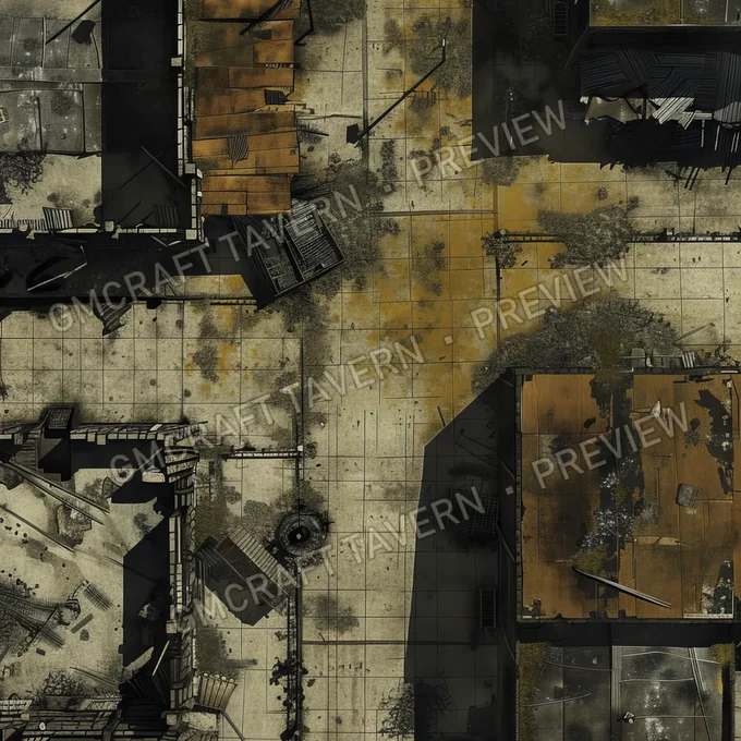 Aperçu de la battlemap Quarantine Zone Battlemap Fa