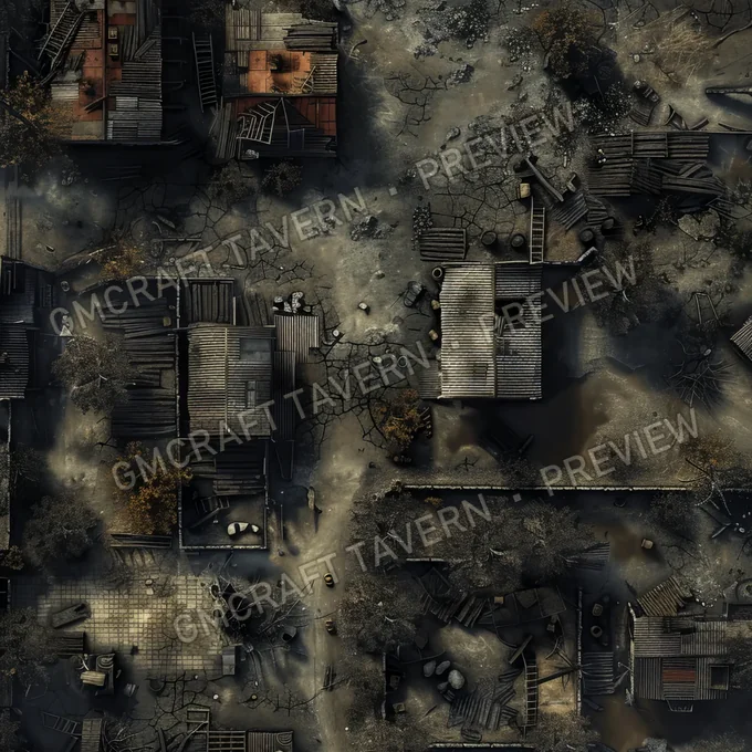 Aperçu de la battlemap Quarantine Zone Battlemap Fa