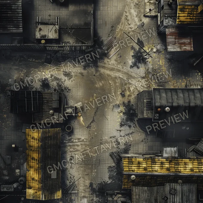 Aperçu de la battlemap Quarantine Zone Battlemap Fa