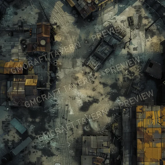 Aperçu de la battlemap Quarantine Zone Battlemap Fa