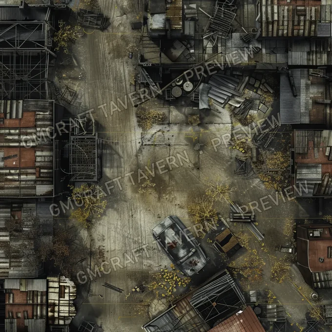 Aperçu de la battlemap Quarantine Zone In City Batt
