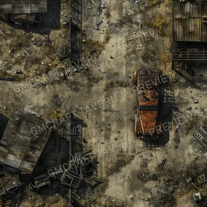 Aperçu de la battlemap Ravaged Old Battle