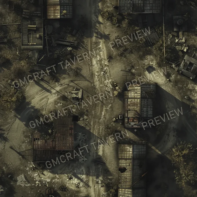 Aperçu de la battlemap Ravaged Old Battle