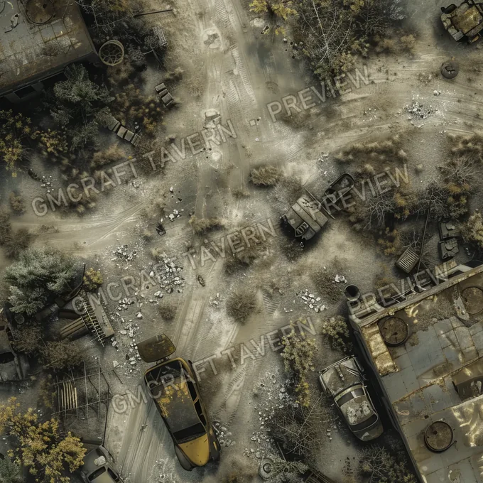 Aperçu de la battlemap Ravaged Old Battle