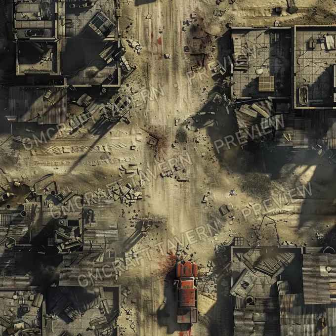 Aperçu de la battlemap Ravaged Old Battlefield Post Apo