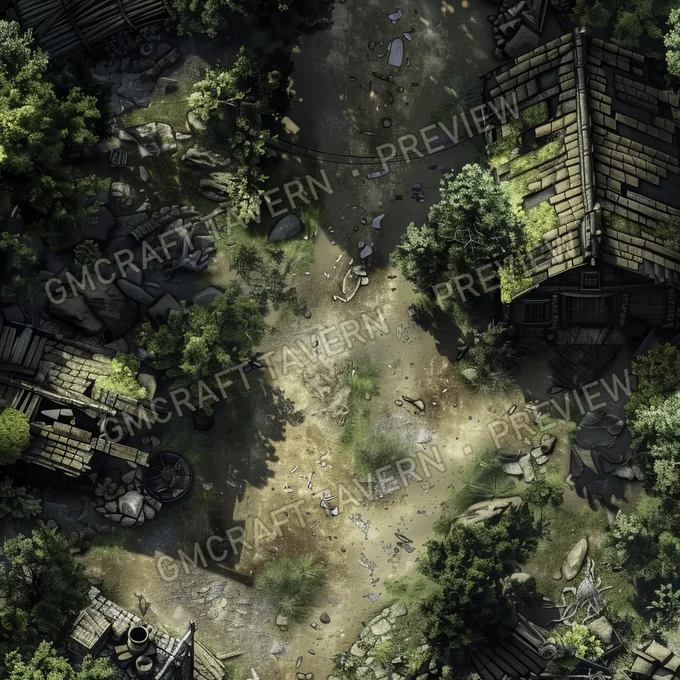 Aperçu de la battlemap Savage Sanctuary A