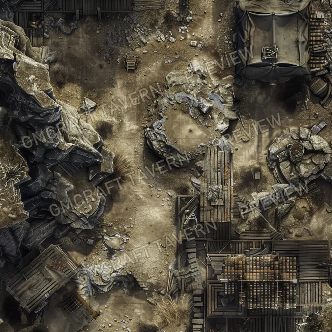 Aperçu de la battlemap Scavengers Sanctua