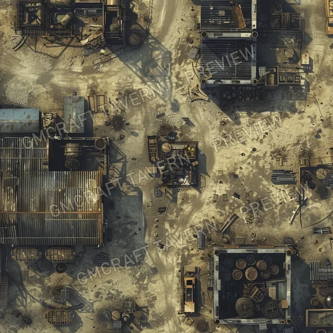 Aperçu de la battlemap Scavengers Sanctuary A Hidden En