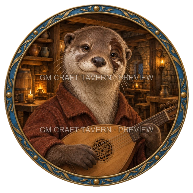 Aperçu du produit Tokens de personnages loutre-folk 3