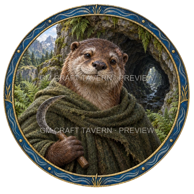 Aperçu du produit Tokens de personnages loutre-folk 5