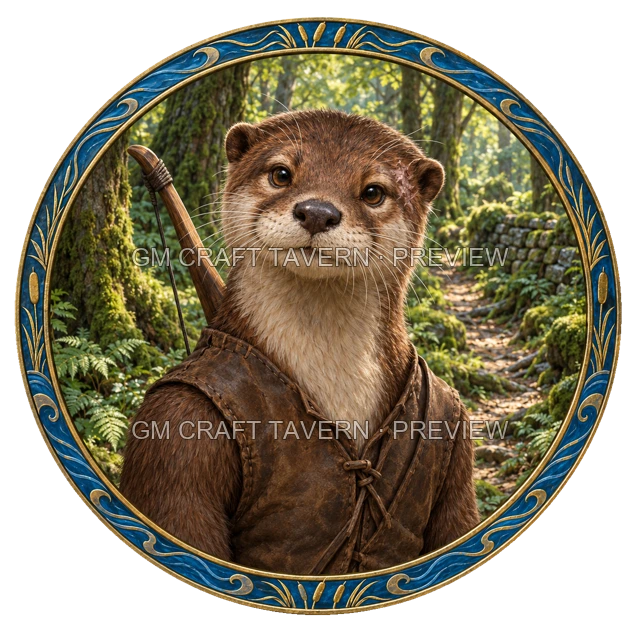 Aperçu du produit Tokens de personnages loutre-folk 4