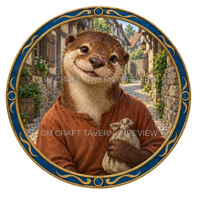 Varka Deepgrove - aperçu de token de villageois vu du dessus