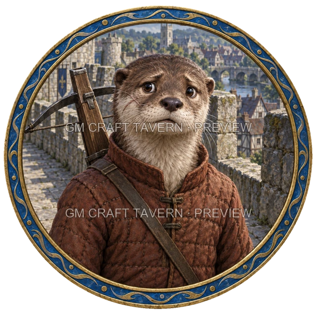 Besha Redcliff - aperçu de token de combattant vu du dessus