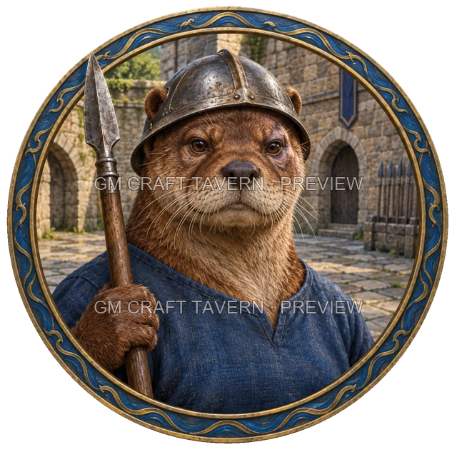 Durg Redcliff - aperçu de token de combattant vu du dessus