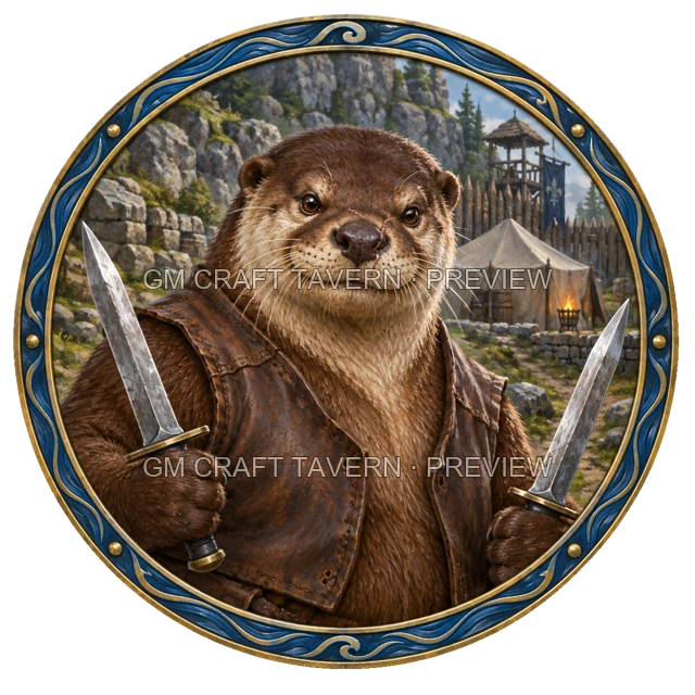Durg Clearwell - aperçu de token de combattant vu du dessus