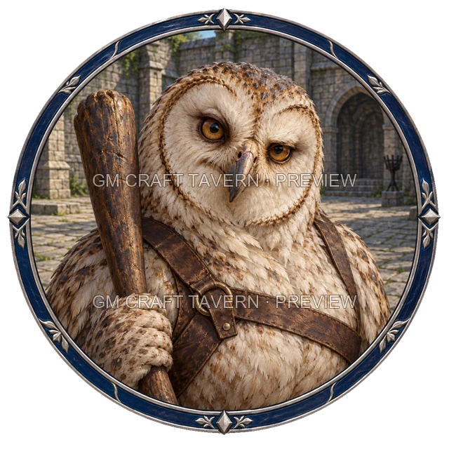 Aperçu du token vu du dessus de Urdan Stonebrook - Barbare
