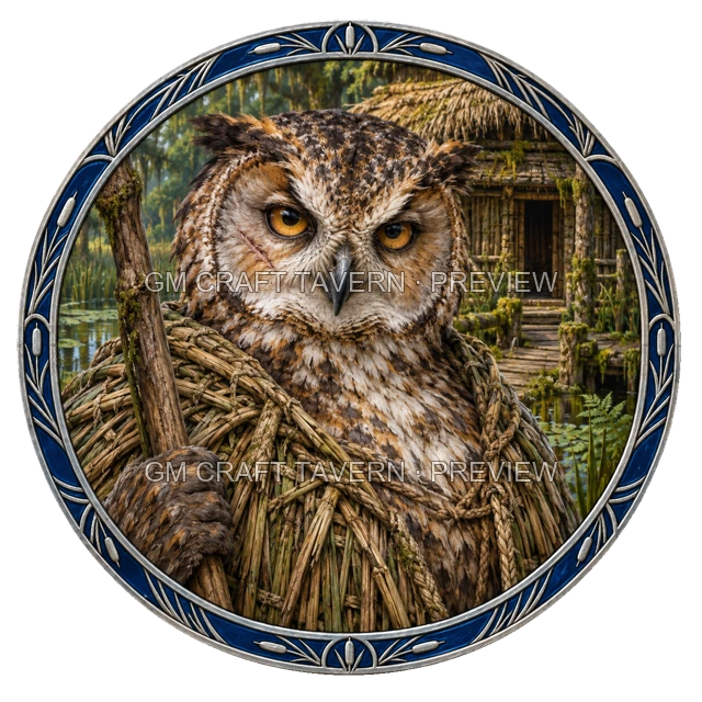 Aperçu du token vu du dessus de Durg Reedvale - Druide