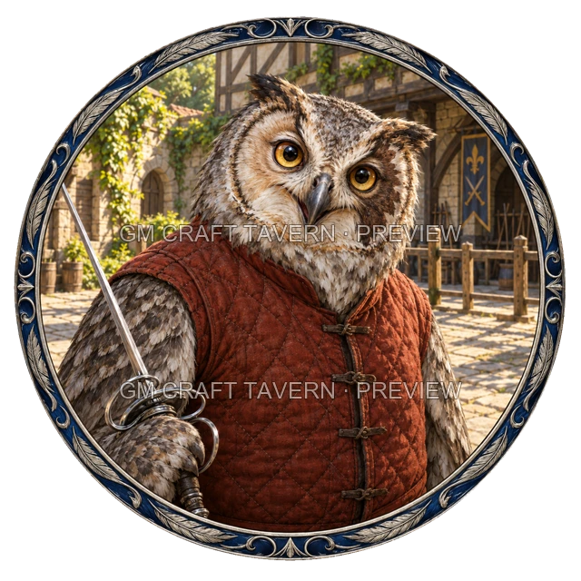 Aperçu du token vu du dessus de Varka Ashfield - Guerrier