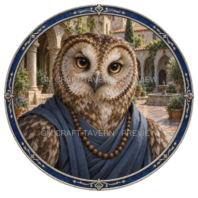 Aperçu du token vu du dessus de Besha Ashfield - Moine