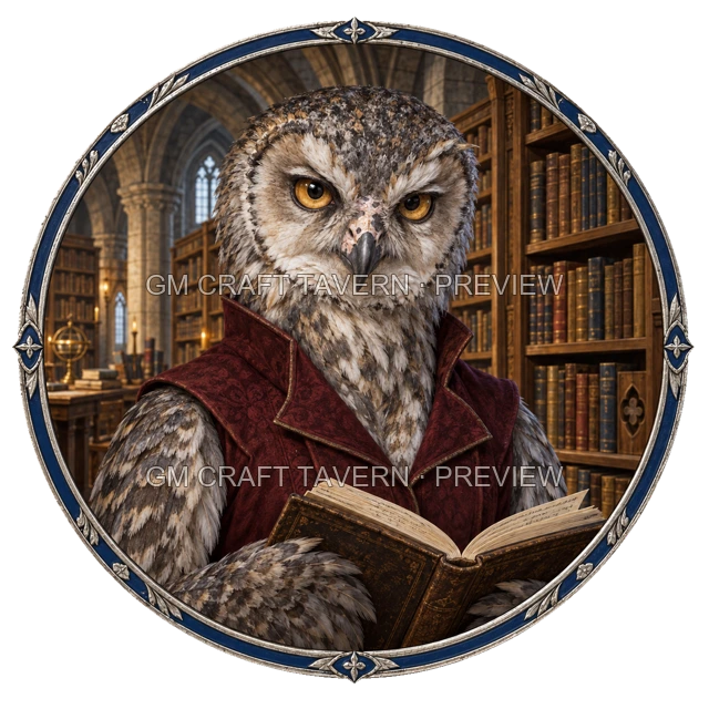 Aperçu du token vu du dessus de Durg Ironwell - Magicien