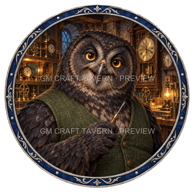 Aperçu du token vu du dessus de Varka Birchhaven - Artificier