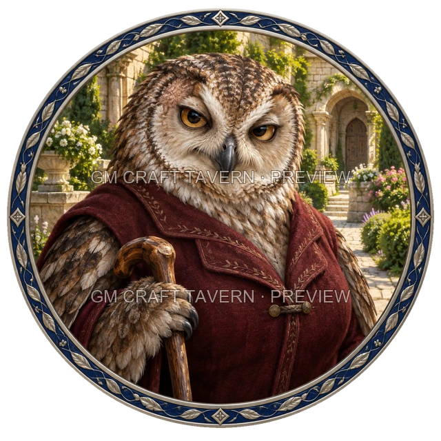 Urdan Oakbend - aperçu de token de noble vu du dessus