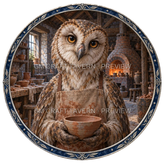 Besha Oakbend - aperçu de token d’artisan vu du dessus