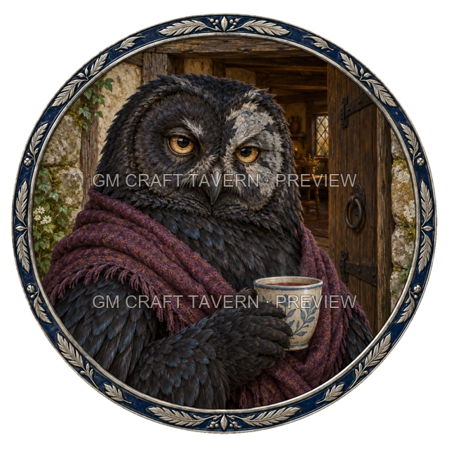 Urdan Deepgrove - aperçu de token de villageois vu du dessus