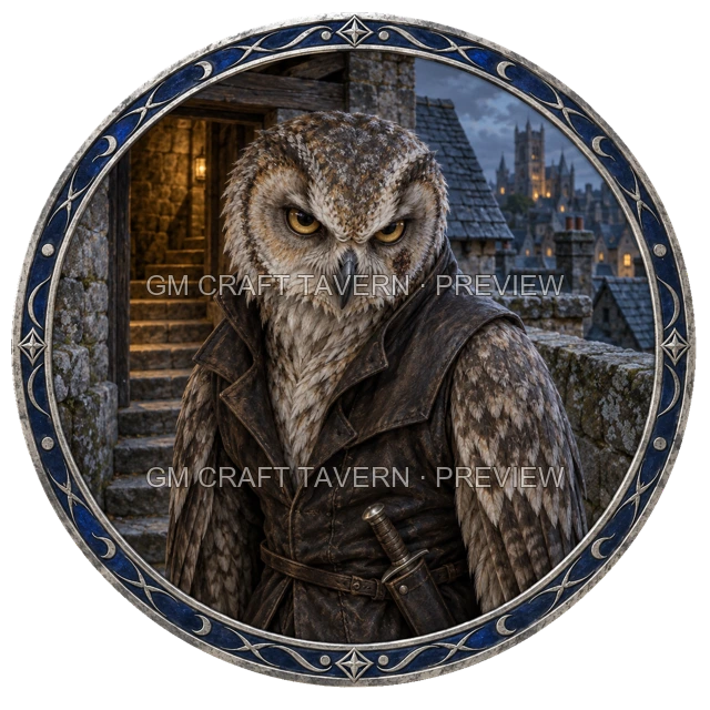 Aperçu de token d’assassin vu du dessus