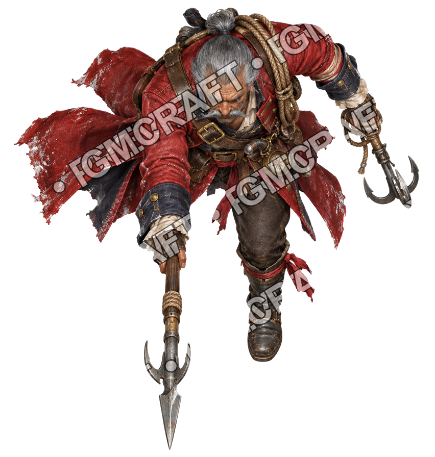 Pirate Ocean 0758 Veteran Pirate Hunter Vengeance Topdown Token top-down token preview