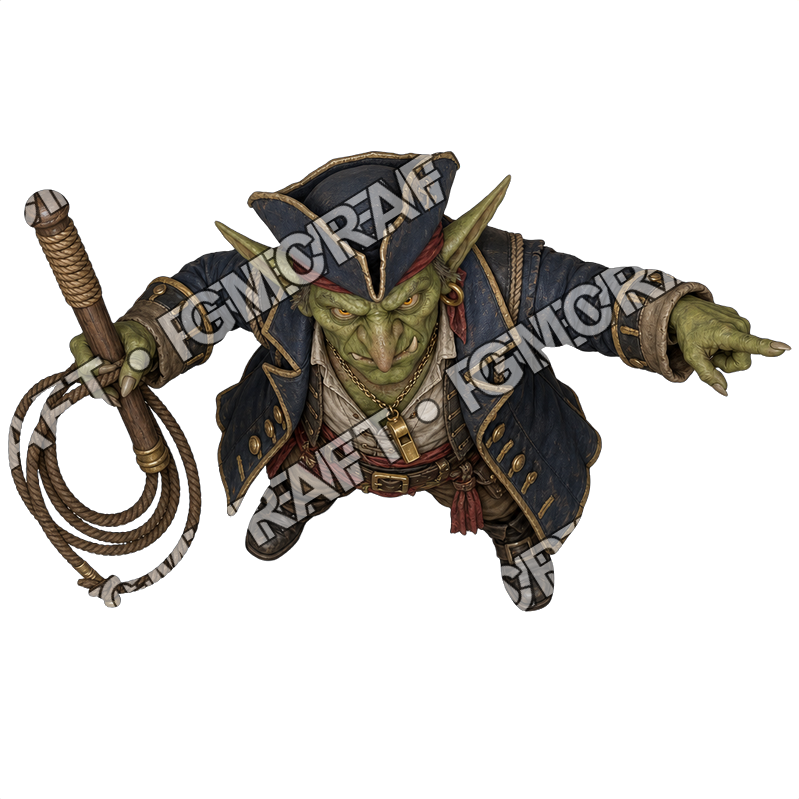 Goblin Pirate Crew Bundle 30 06 Bosun Whip Topdown Token top-down token preview