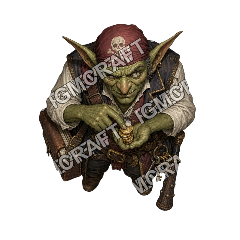 Goblin Pirate Crew Bundle 30 10 Quartermaster Keys Topdown Token top-down token preview