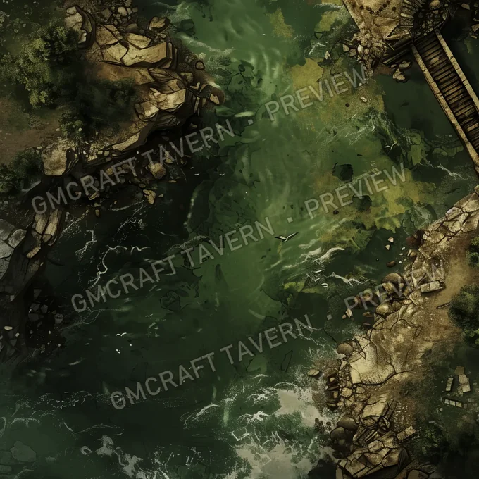 Collapsed Dam Crea battlemap preview