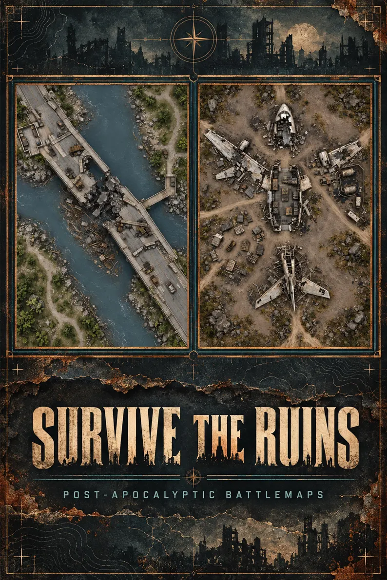 Post-Apocalyptic Battlemaps — Complete Collection product preview 6