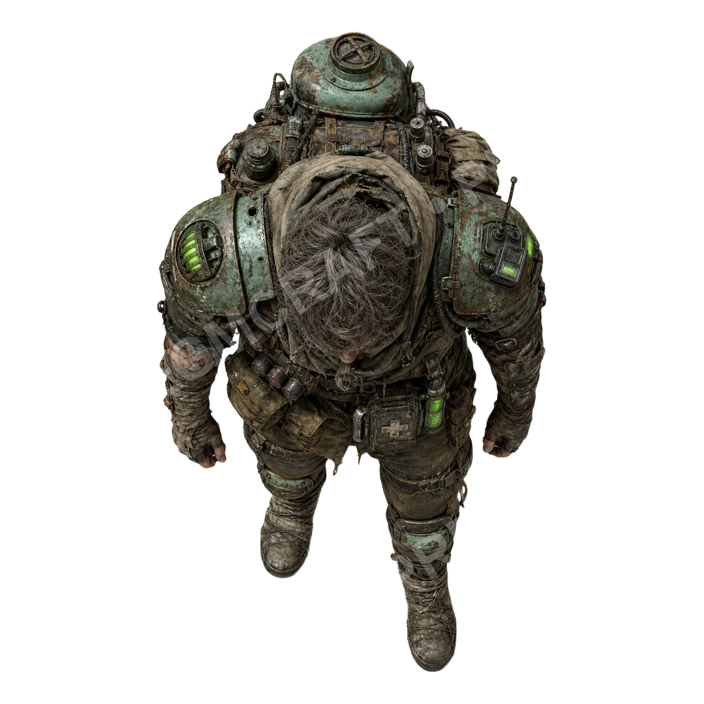 Wasteland Mercenaries Wasteland Mercenaries 37 top-down token preview