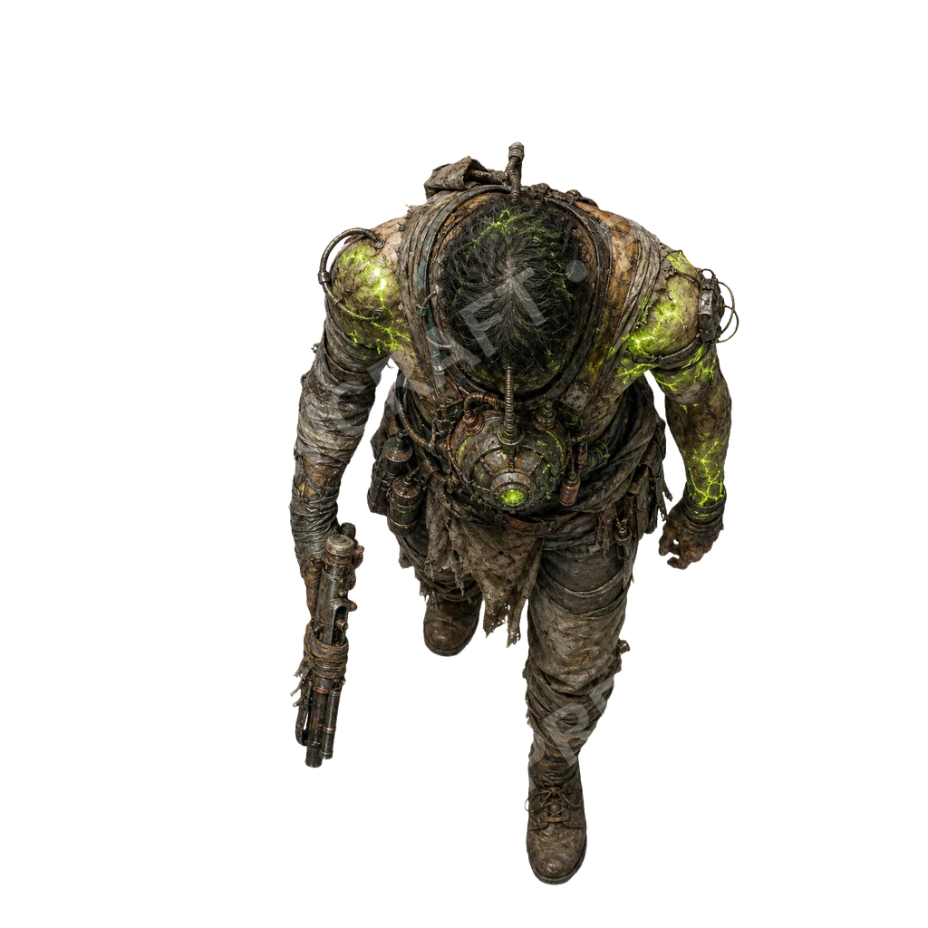Humanoid Mutants Humanoid Mutants 40 top-down token preview