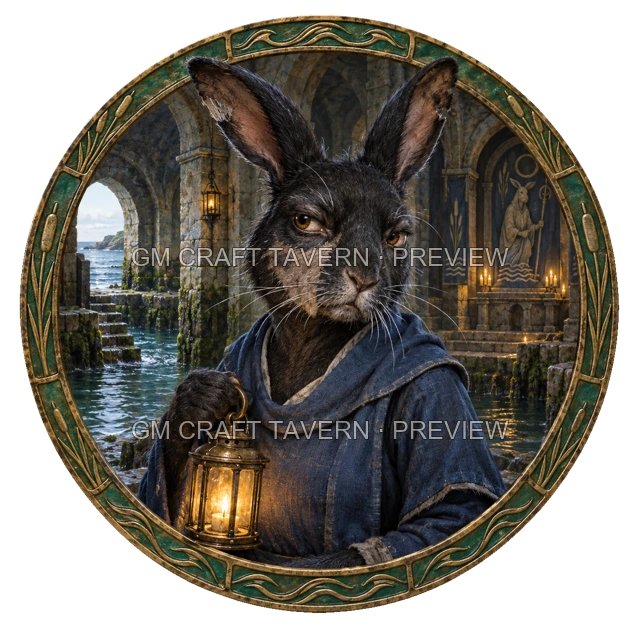 Urdan Reedvale - Cleric top-down token preview