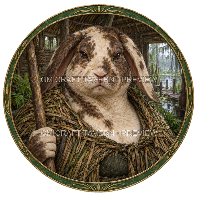 Durg Reedvale - Druid top-down token preview